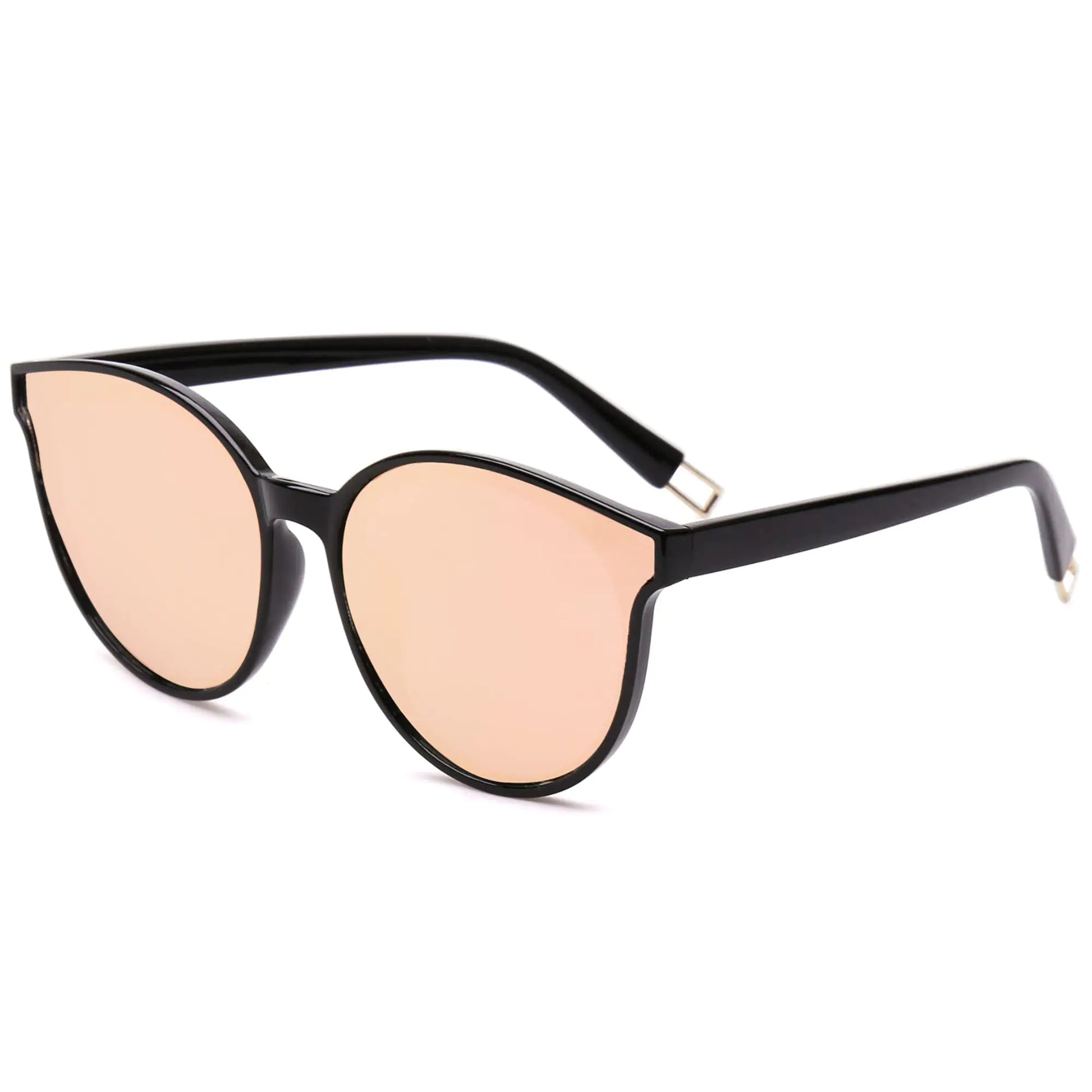 round sunglasses, black pink