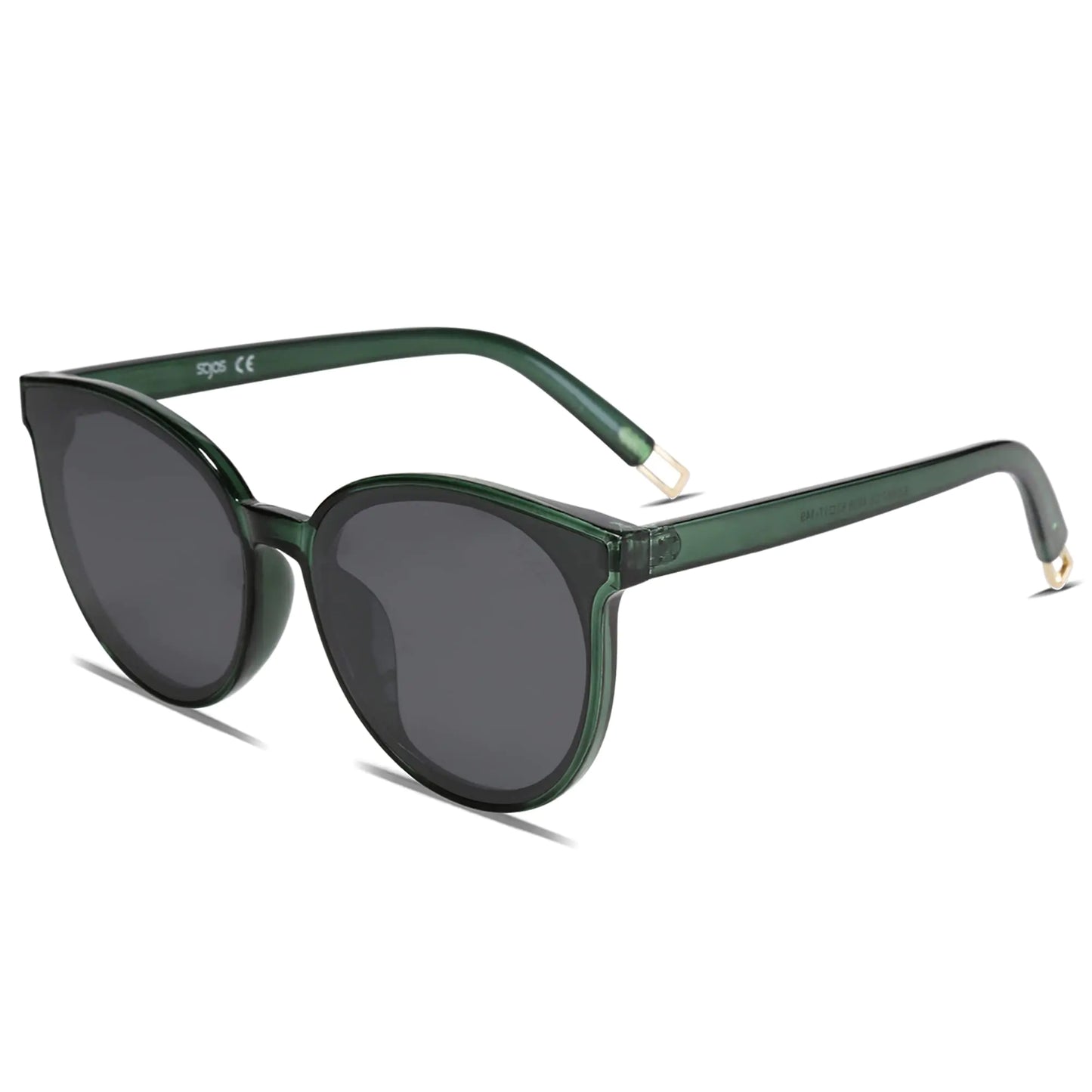 round sunglasses, green green