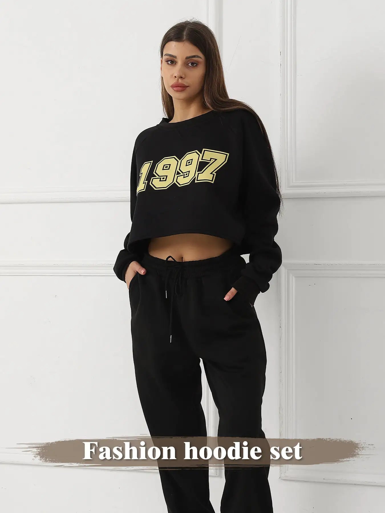 sweat suits women, black