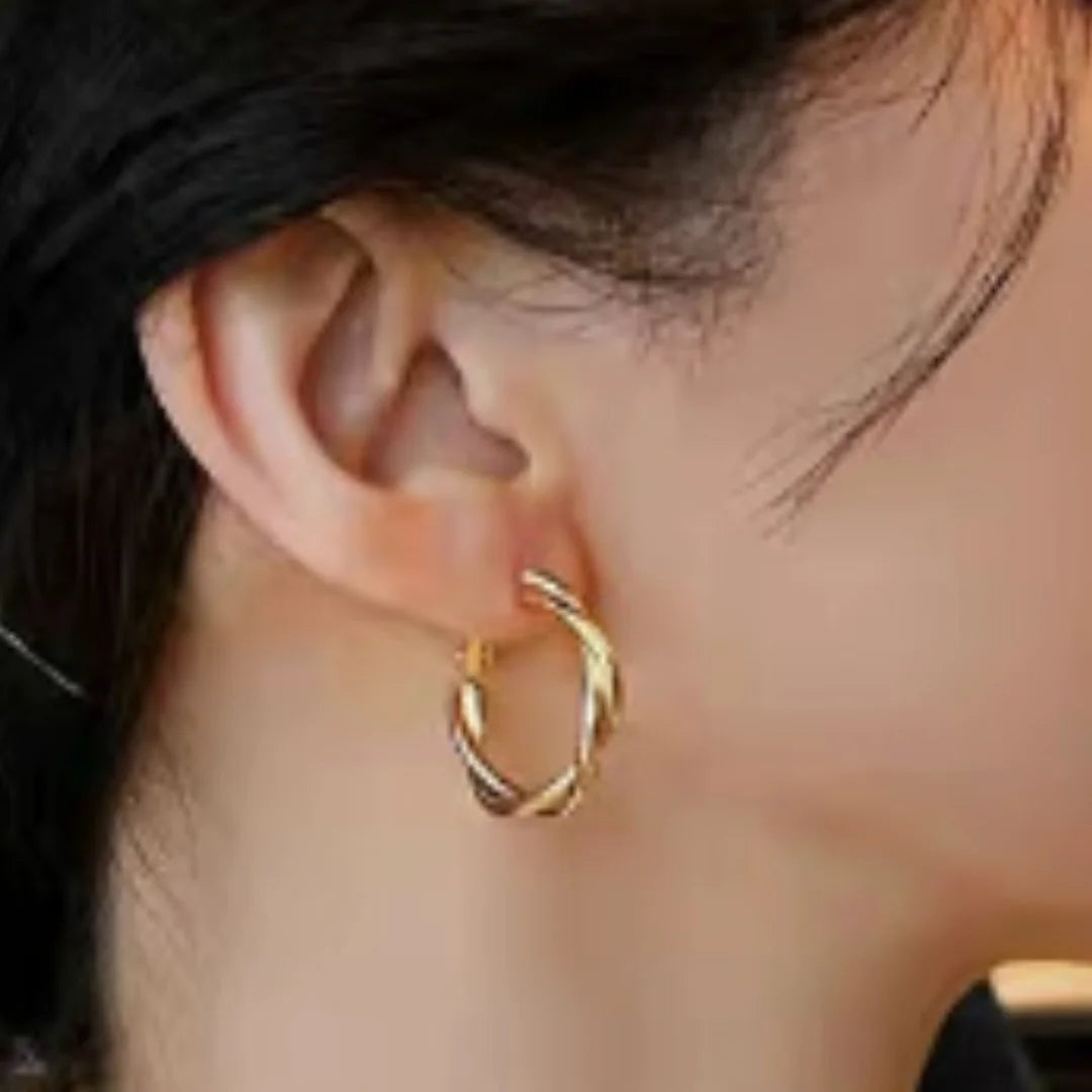 hoop earrings, display