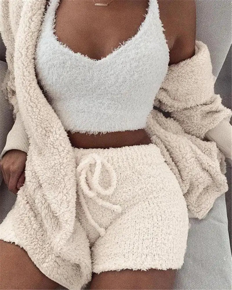 pajama set, white