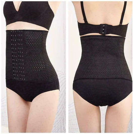 waist trainer, front and back